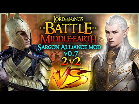 IMLADRIS & ROHAN vs MIRKWOOD & EREBOR (2v2) | The Battle for Middle-earth / Sargon Alliance Mod v0.7