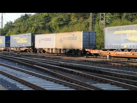 DB class 152 LKW Walter rolling road Koln Gremberg 24 09 16