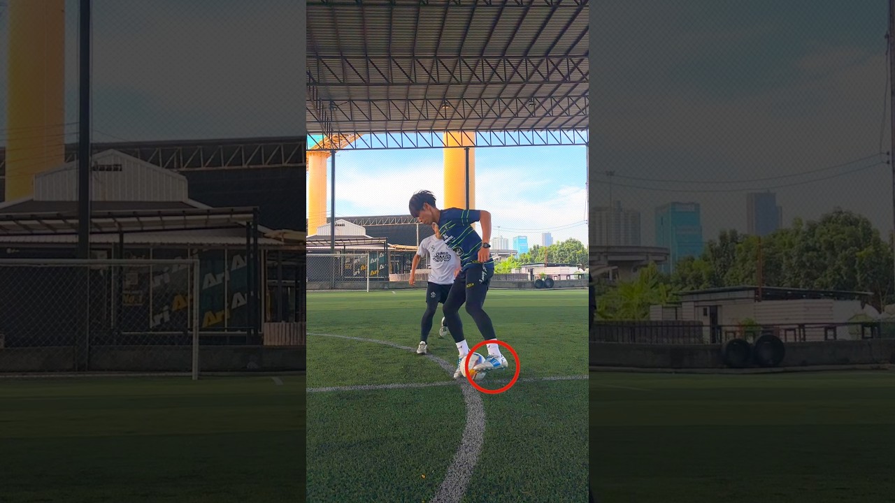 【TAP RABONA】When you do first touch, try to arrange fake🤙ファーストタッチの工夫が大事🤙#shorts