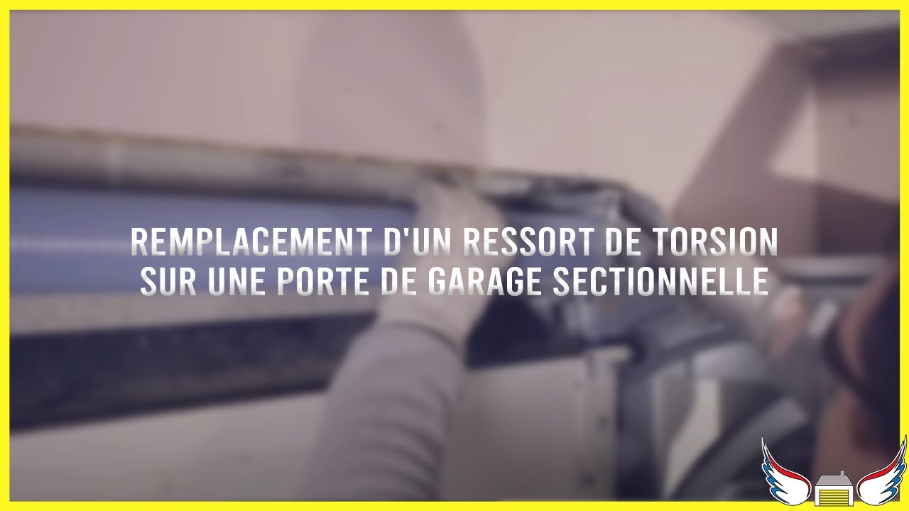 Remplacement d'un ressort de torsion cassé sur une porte de garage