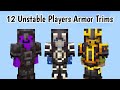 Unstable SMP Legends 12 Deadliest Players Armor Trims Designs ️