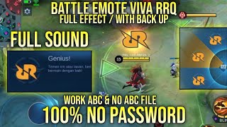Download lagu SCRIPT BATTLE EMOTE VIVA RRQ FULL SOUND NO PASSWORD WORK ABC & NO ABC FILE YVE PATCH mp3