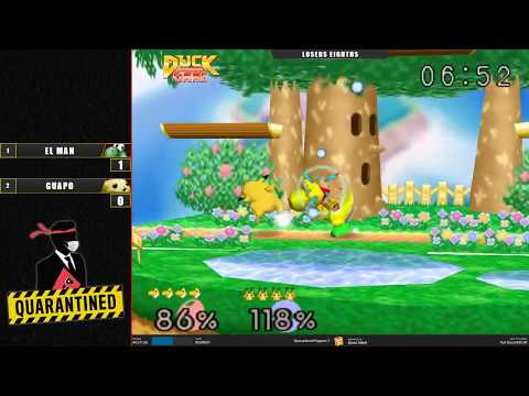 QR2 West Top 8 Losers - eL maN (Yoshi) Vs. Guapo (Pikachu) Super Smash Bros - SSB64