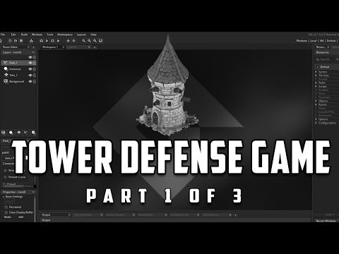 Game Maker Studio 2: Tower Defense Game 1/3