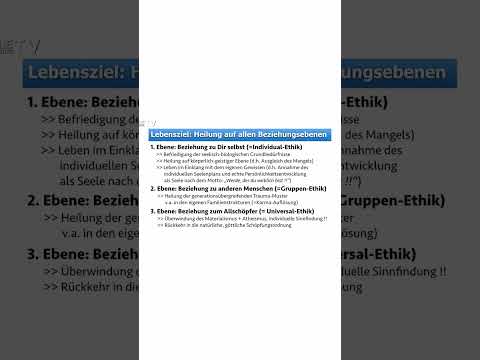 Heilung auf allen Beziehungsebenen als Lebensziel