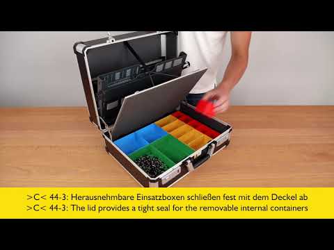 Allit AluPlus Service C 44 Service- und Montagekoffer, Service and assembly cases