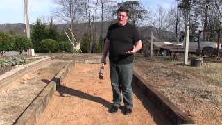 Raised Bed Garden Made of Railroad Cross Ties - Part 1