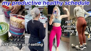 HOW TO *effectively* SCHEDULE YOUR HEALTH + FITNESS ROUTINE *2022 fitness goals + productivity *vlog