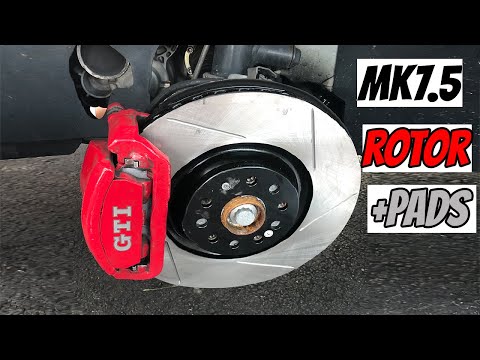 MK7.5 GTI StopTech Rotors + EBC Pads Install!
