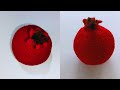 How to Crochet Pomegranate/Amigurumi Pomegranate/Crochet Fruits and Vegetables/Amigurumi Fruits #diy