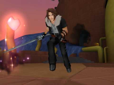 Kingdom Hearts II, English cutscene: 514 - Run, Leon! - HD 720p