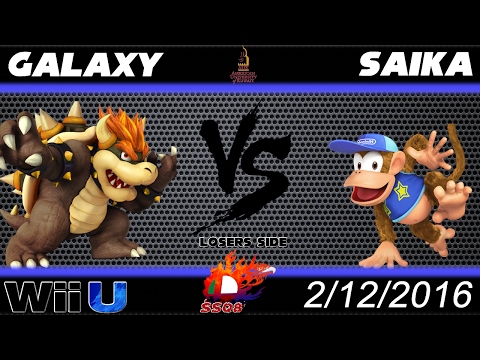 AUK 2nd Dec - SSB4 - Galaxy_Space (Bowser) VS Saika (Diddykong) - Losers Side