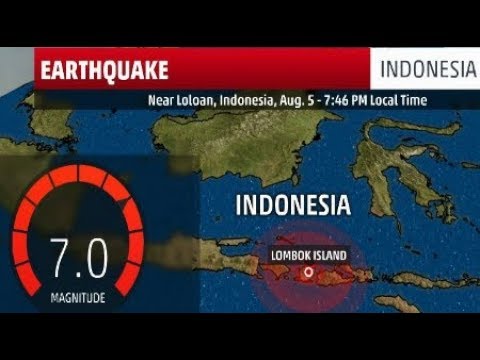 BREAKING 2018 Bali 7.0 Earthquake Indonesia Lombok Island Raw Footage August 2018 Video