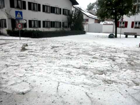 Hagel in Mauerstetten 06.06.2011