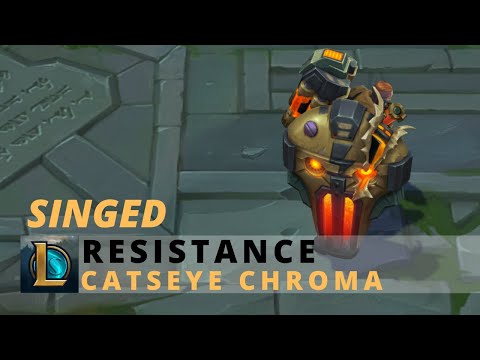 Resistance Singed Catseye Chroma - League Of Legends