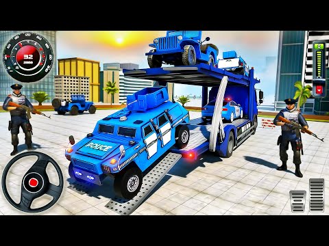 Cargo Police Transporter Truck Simulator - Transporting Police Vehicles in Ship - Android GamePlay