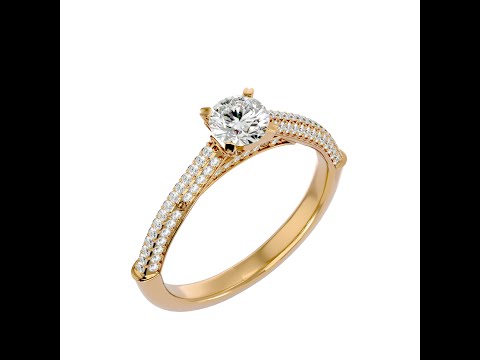 Inel de Logodna Outstanding Pave Rose Aur 18k Pure Diamonds - Adnana