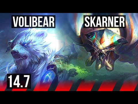 VOLIBEAR vs SKARNER (TOP) | Godlike, 300+ games | TR Master | 14.7