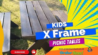 ♻️X Marks the Spot:  Kids X Frame Picnic Sets | GreenFurniture