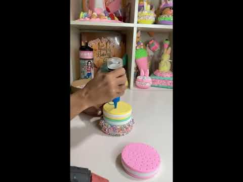 Ice cream cake fake bake 🤭