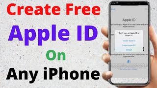 How to Create An Apple ID on iPhone || iPhone 7, 8 Plus , iPhone X, XR , iPhone 11 , 12 , 13 Pro Max