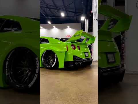 neon green modified GTR R35 🔥🔥💥#shorts #viral