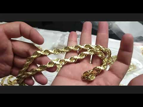 HAWAII ROPE CHAINS! CUSTOM 8MM AND 10MM ROPE CHAINS! 10K 18K