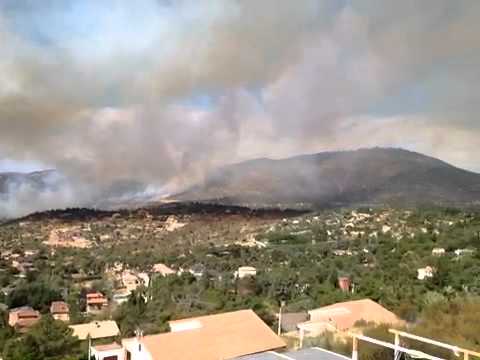Primeras imágenes del incendio