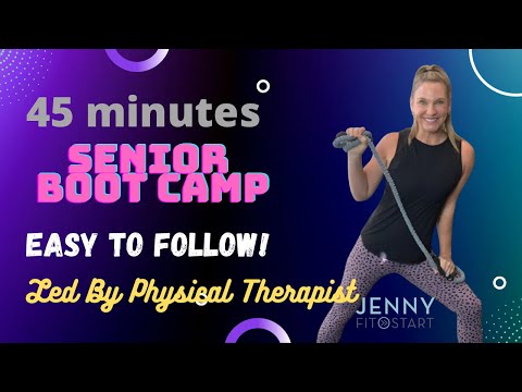 45 min. FUN BOOT CAMP for seniors and beginners!