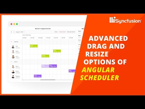 Advanced Drag and Resize Options of Angular Scheduler