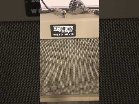 Megatone Wezo ME-18 Harmonica Amplifier Demo