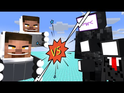 Titan CAMERAMEN vs SKIBIDI Creeper - EPIC Minecraft Showdown!