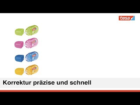 Artikelvideo 1 für tesa Korrekturroller ecoLogo® Mini 5,0 mm, Artikelnummer 167429