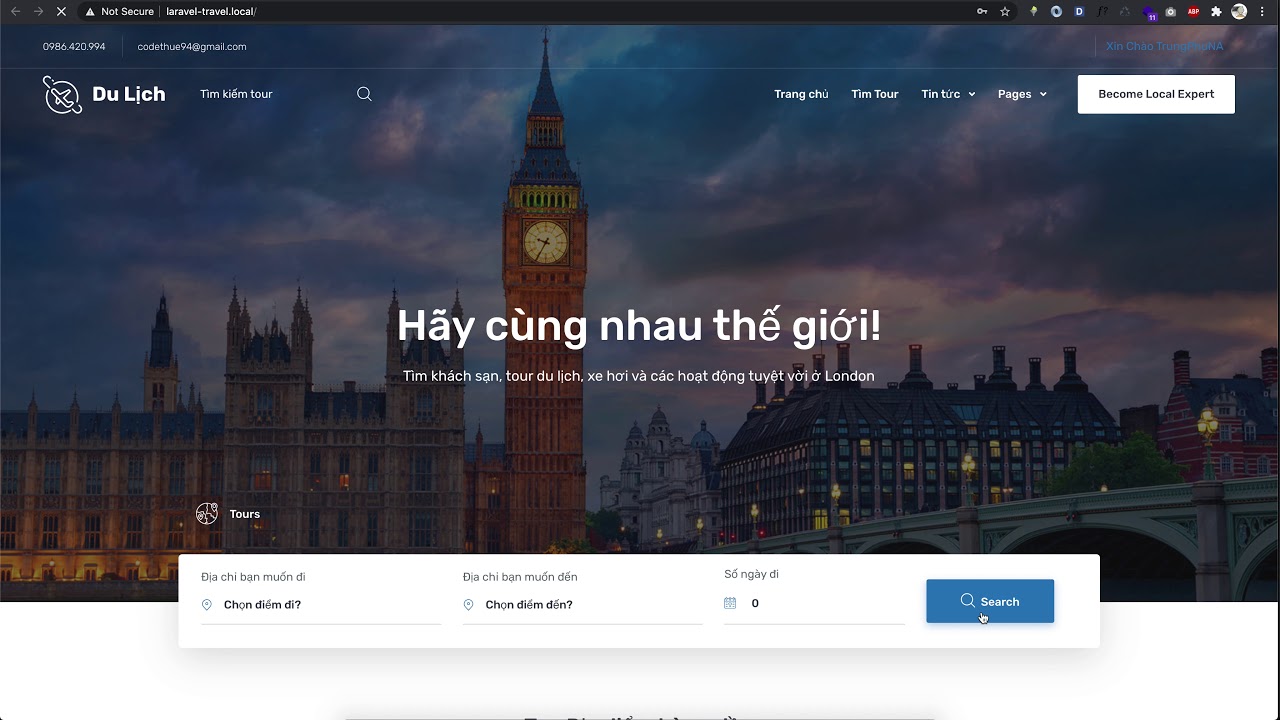 Đồ án tốt nghiệp - Website du lịch