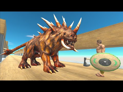 NEW UNIT Hellhound vs Every Unit on Wooden Bridge - Animal Revolt Batlle Simulator Gameplay