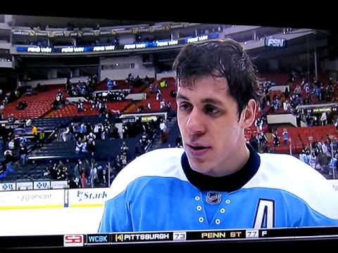 Evgeni Malkin post game interview w/Dan Potash 12/12/09 Pens/Panthers