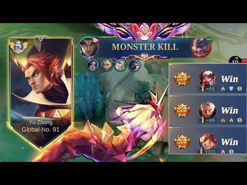 CARRYING MY TEAM USING THIS NEW SEASON YU ZHONG BUILD! (must try)