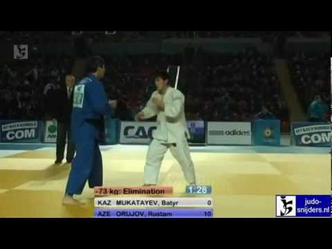 Judo 2012 World Cup Tblisi: Mukatayev (KAZ) - Orujov (AZE) [-73kg]