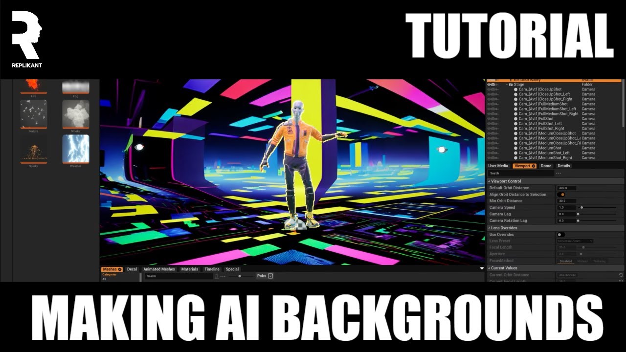 Tutorial: AI Generated Background in REPLIKANT