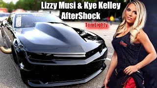 Lizzy Musi and Kye Kelley Drag Racing the Aftershock Camaro