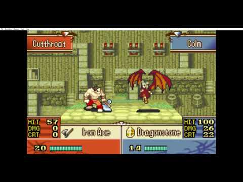 First sort of major glitch. (Fire emblem: Gale of darkness character demo)