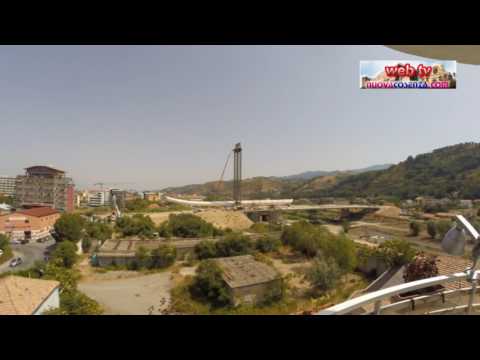 Ponte Calatrava Cosenza, time lapse dell'antenna
