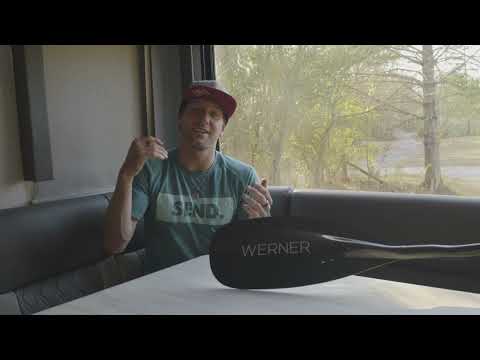 Werner Paddles Covert Carbon Bent Shaft Whitewater Kayak Paddle video poster