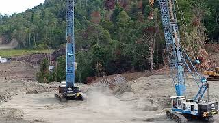 preview picture of video 'Pemadatan Tanah Mega Proyek Dexin Steel Indonesia'