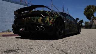 Impressive wrap camouflage / Satin black wrap on Mansory Huracan and GTR