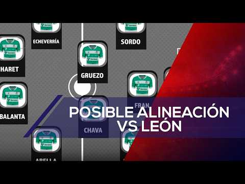 Probable alineación de Santos Laguna vs León