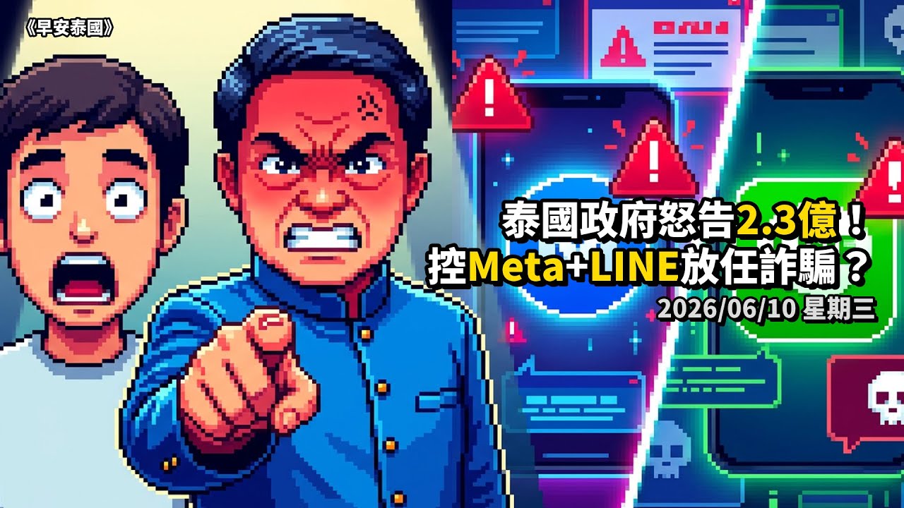 泰國消費者委員會告 Meta+LINE+Apple+Google+9 銀行！詐騙投資案損失 2.3 億銖、要求集體賠償 episode artwork