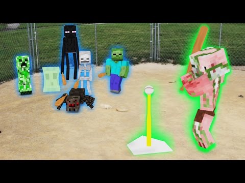 CCMegaproductions - Monster School in Real Life Episode 6: Baseball - Minecraft Animation