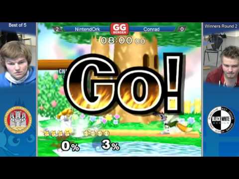 GG Bergen LXXX - NintendOrk (IC, Fox) vs. Conrad (Falco, Peach) - Winners Round 2 - Melee