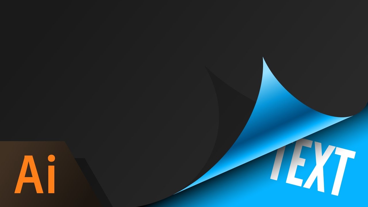 Illustrator Beginner Tutorial: Page Curl Effect